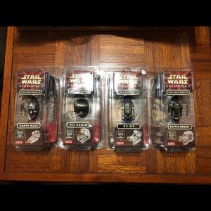 Set of 4 Star Wars Die Cast Watches